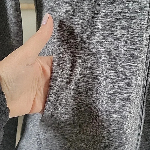 Kyodan Womens Activewear Size Medium Zip Up in Lava Smoke Heather Jersey Jacket - Picture 8 of 14